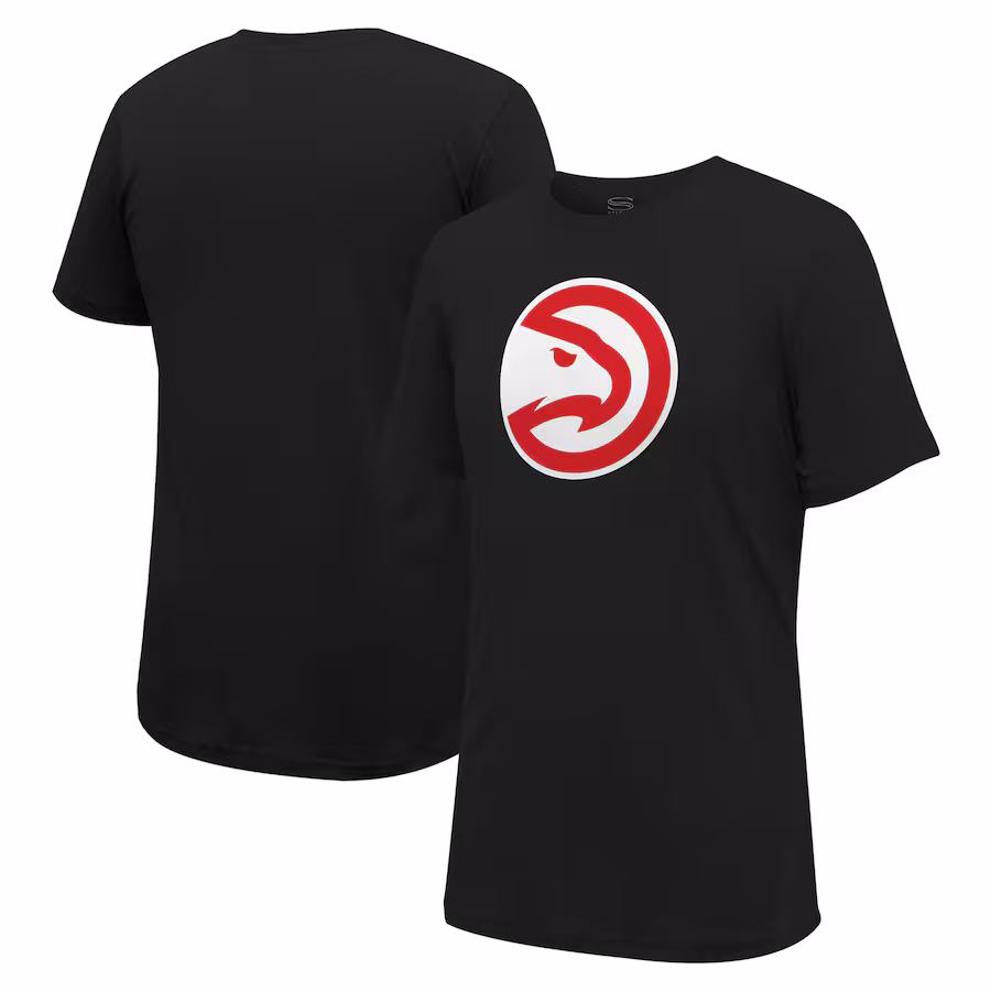 Unisex Atlanta Hawks Stadium Essentials Black Primary Logo T-Shirt - Jersey