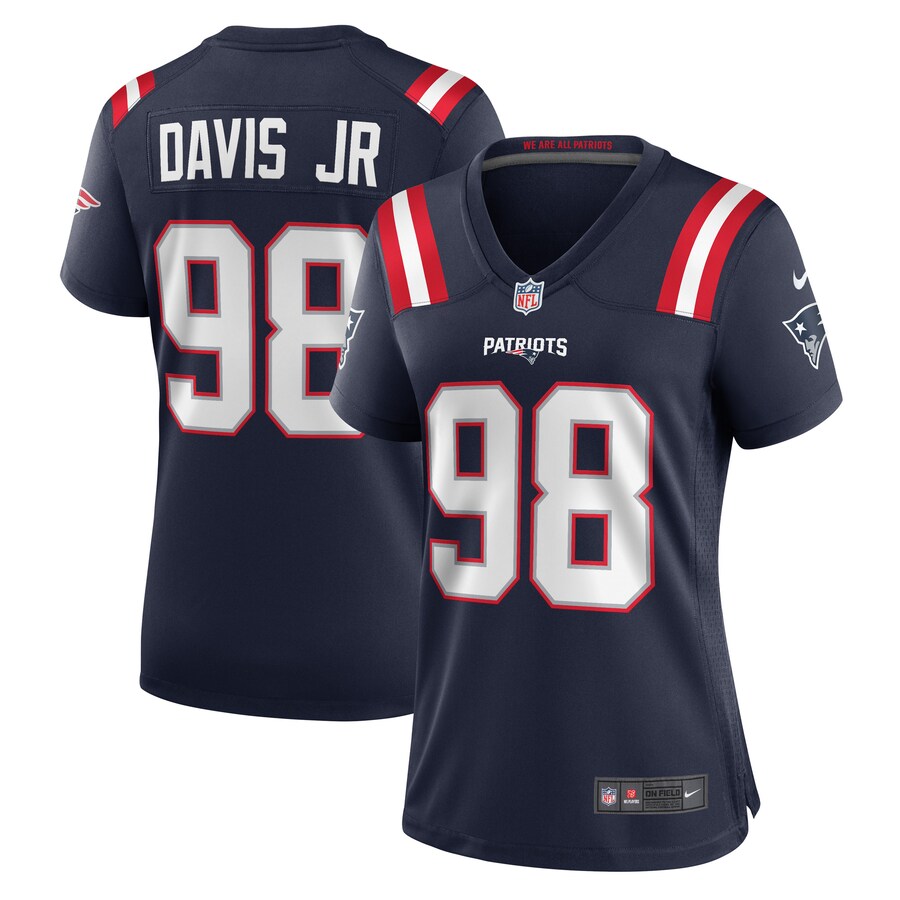 Women's New England Patriots Carl Davis Jr. Nike Navy Game Player Jersey - Jersey