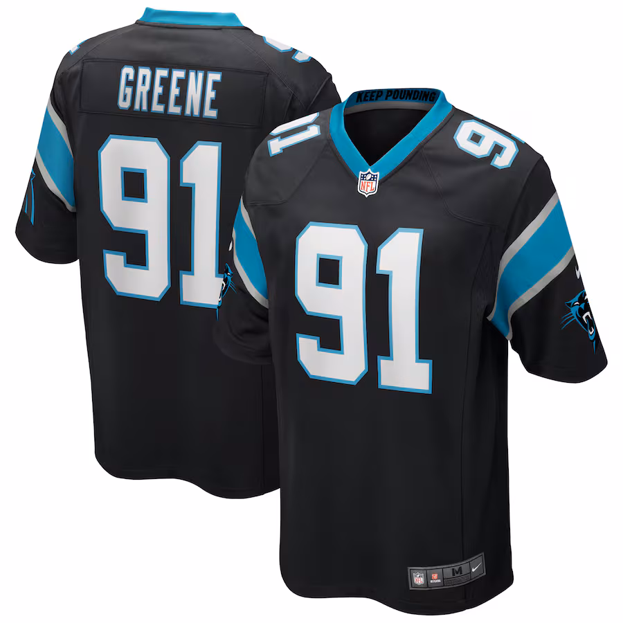 Men's Carolina Panthers Kevin Greene Nike Black Game Retired Player Jersey - Jersey