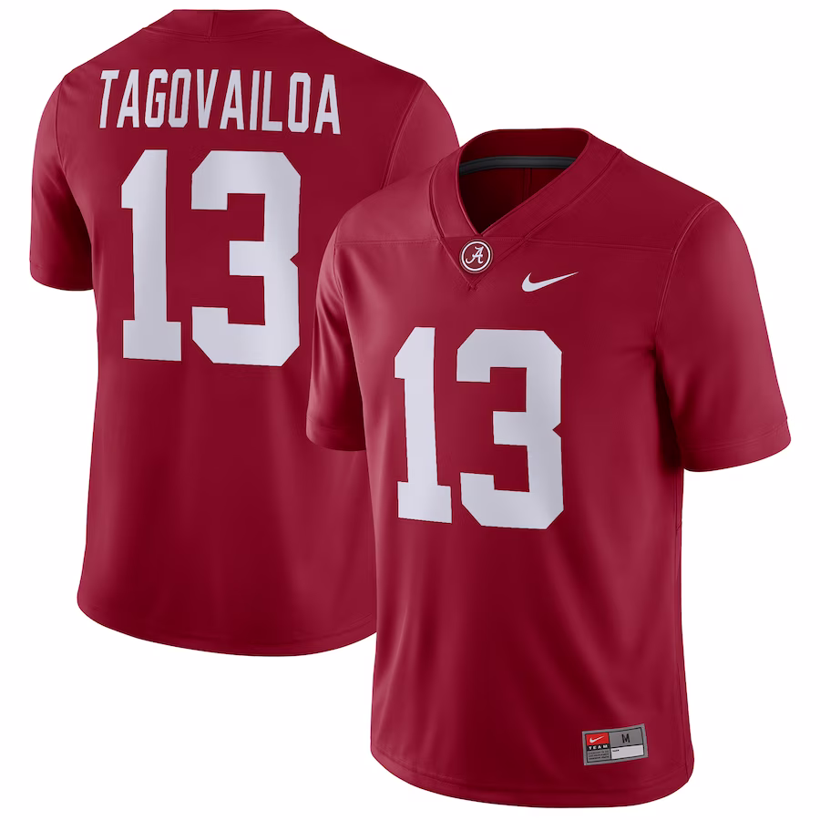 Tua Tagovailoa Alabama Crimson Tide Nike Player Game Jersey - Crimson - Jersey