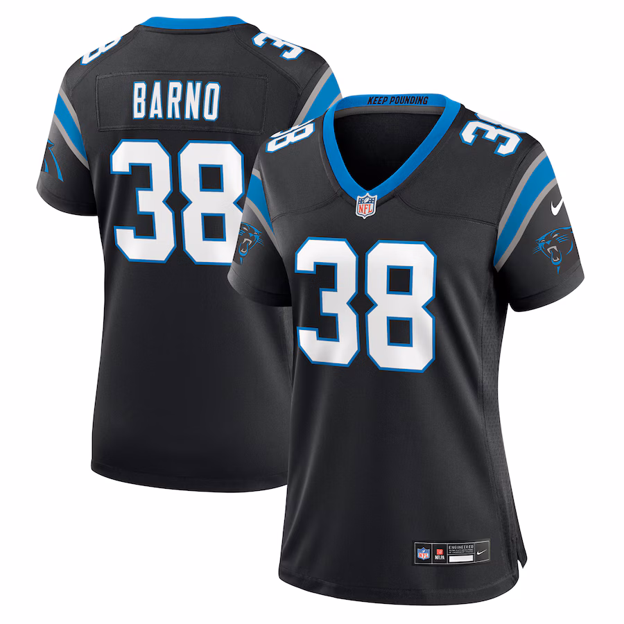 Women's Carolina Panthers Amaré Barno Nike Black Game Jersey - Jersey
