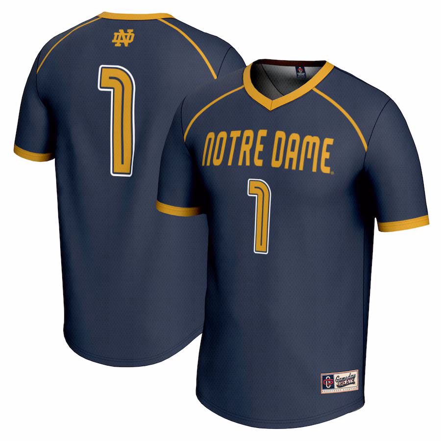 Unisex GameDay Greats #1 Navy Notre Dame Fighting Irish Lightweight Women's Lacrosse Jersey - Jersey