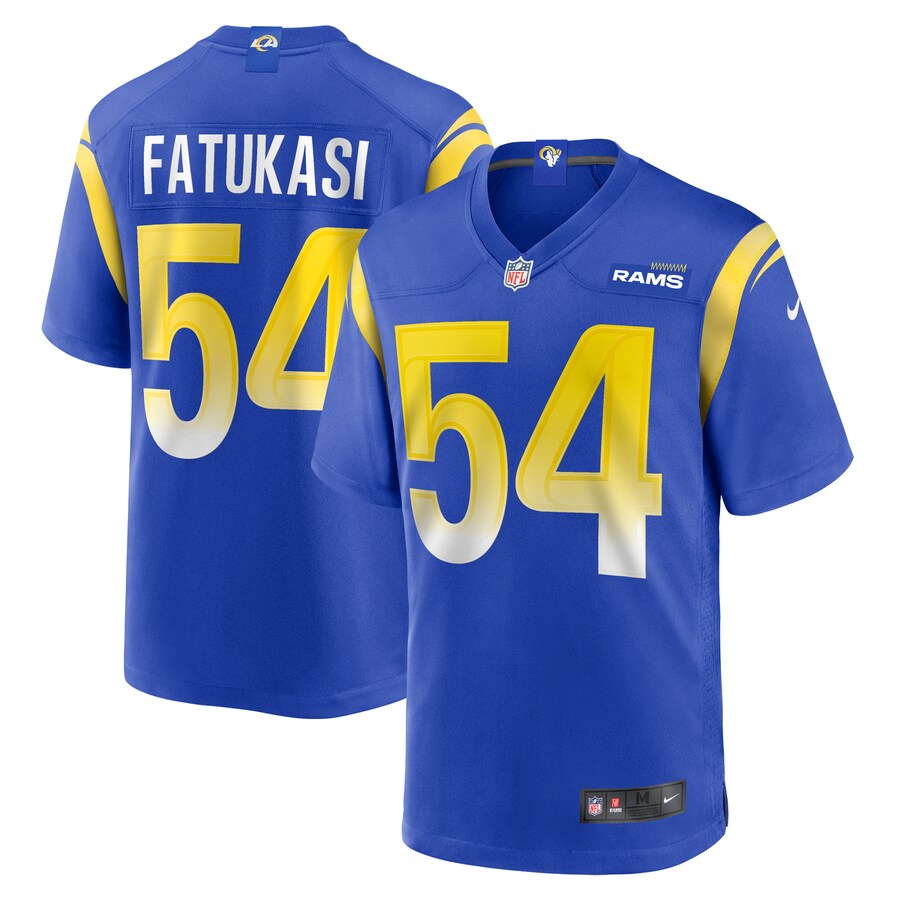 Men's Los Angeles Rams Olakunle Fatukasi Nike  Royal  Game Jersey - Jersey