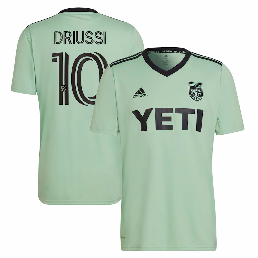 Men's Austin FC Sebastián Driussi adidas Mint 2023 The Sentimiento Kit Replica Player Jersey - Jersey