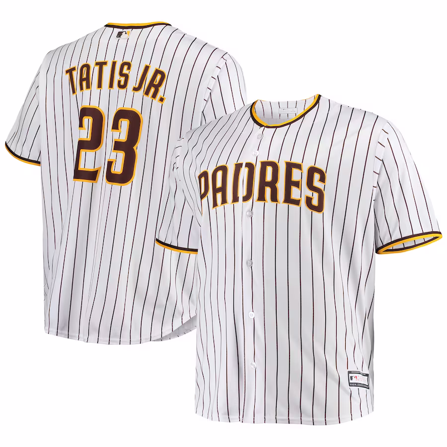 Men's San Diego Padres Fernando Tatis Jr. White Big & Tall Replica Player Jersey - Jersey