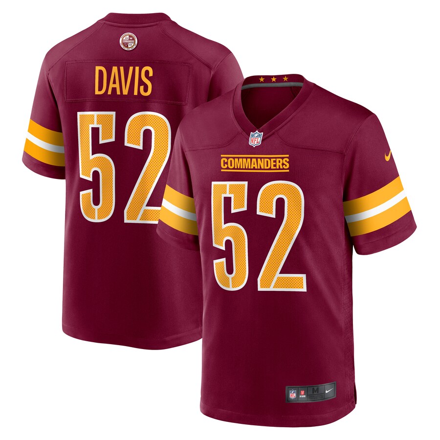 Men's Washington Commanders Jamin Davis Nike Burgundy Player Game Jersey - Jersey