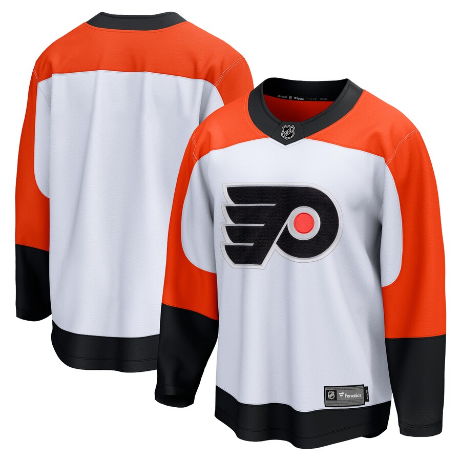 Men's Philadelphia Flyers Fanatics Branded White Away Premier Breakaway Jersey - Jersey