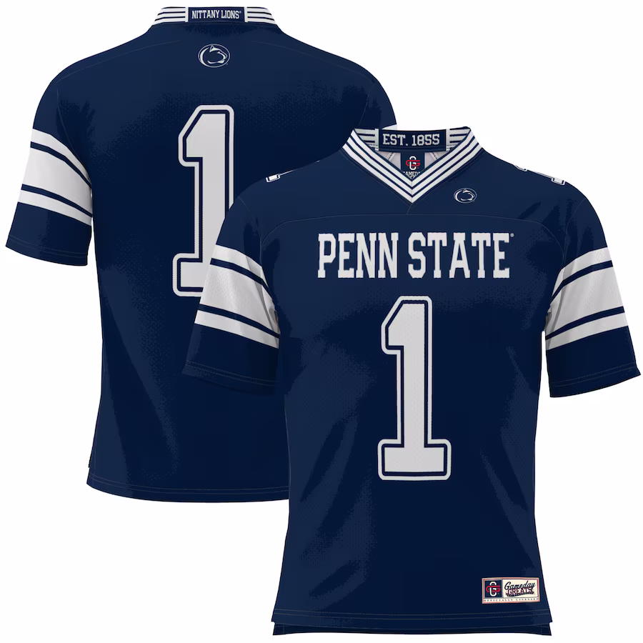 #1 Penn State Nittany Lions GameDay Greats Youth Football Jersey - Navy - Jersey