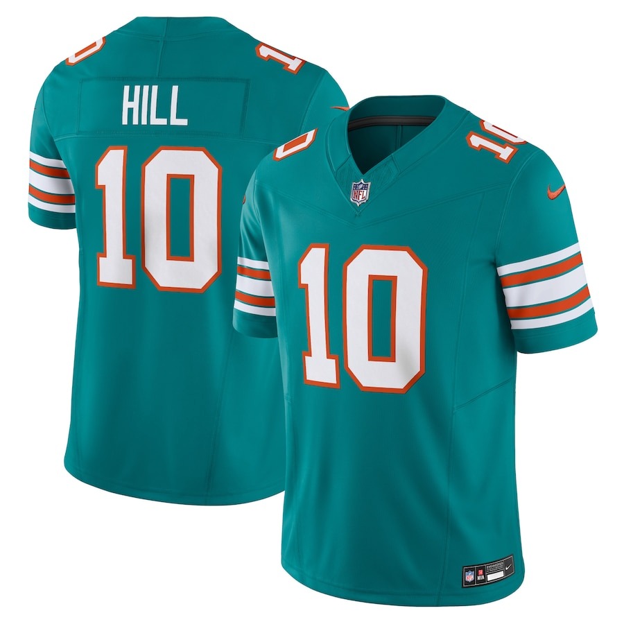 Men's Miami Dolphins Tyreek Hill Nike Aqua Vapor F.U.S.E. Limited Jersey - Jersey