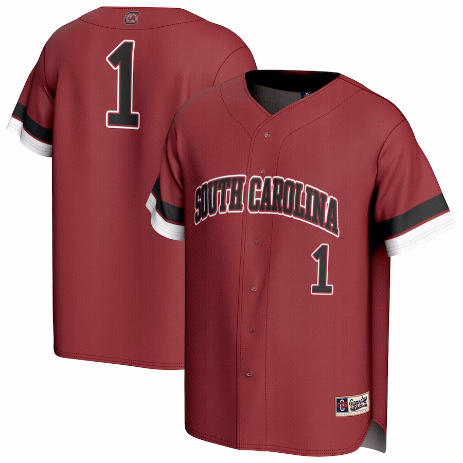 Youth GameDay Greats  Garnet South Carolina Gamecocks Pick-A-Player Lightweight Baseball Fashion Jersey - Jersey