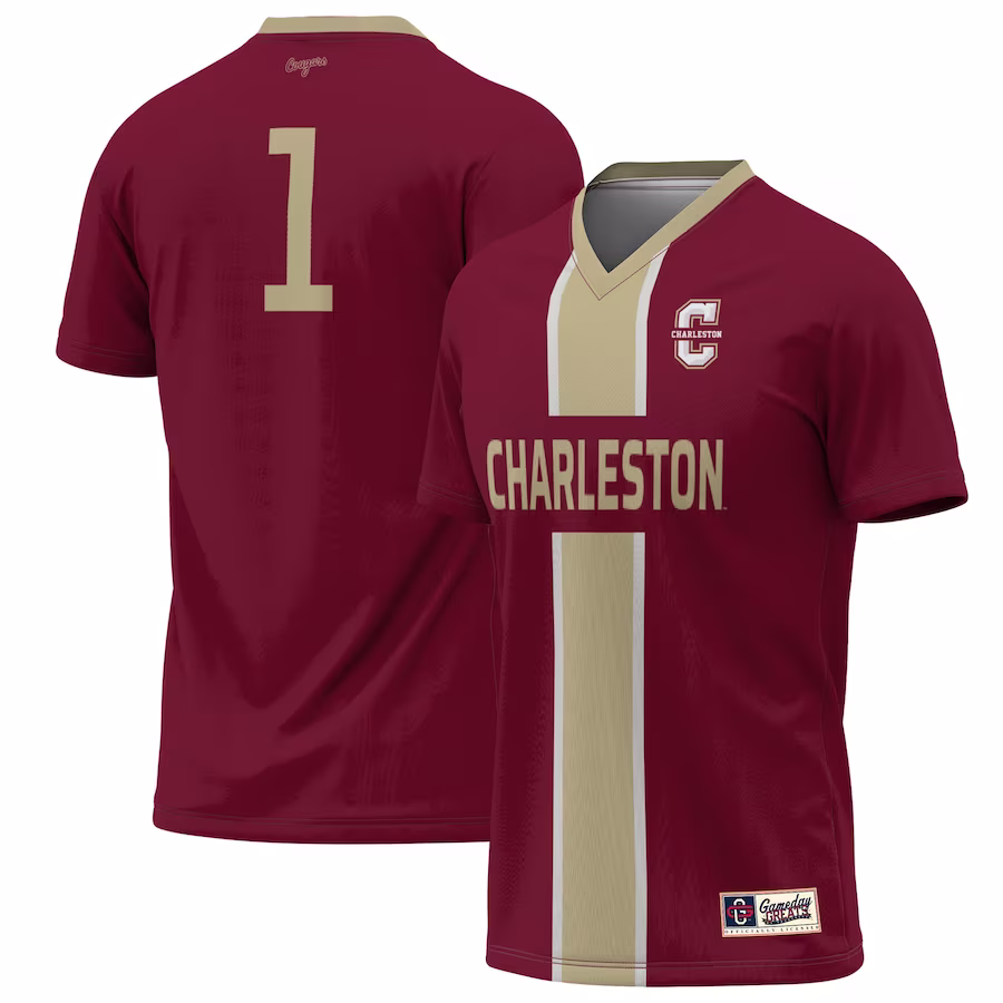 #1 Charleston Cougars GameDay Greats Lightweight Soccer Jersey - Maroon - Jersey