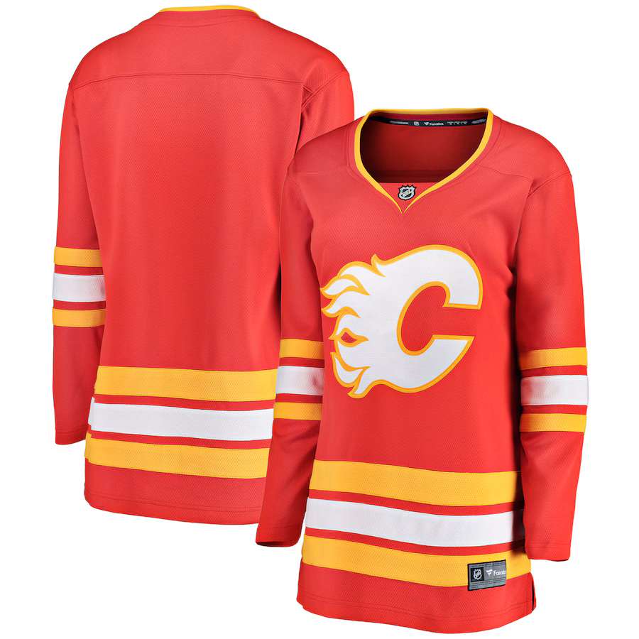 Women's Calgary Flames Fanatics Red Home Breakaway Jersey - Jersey