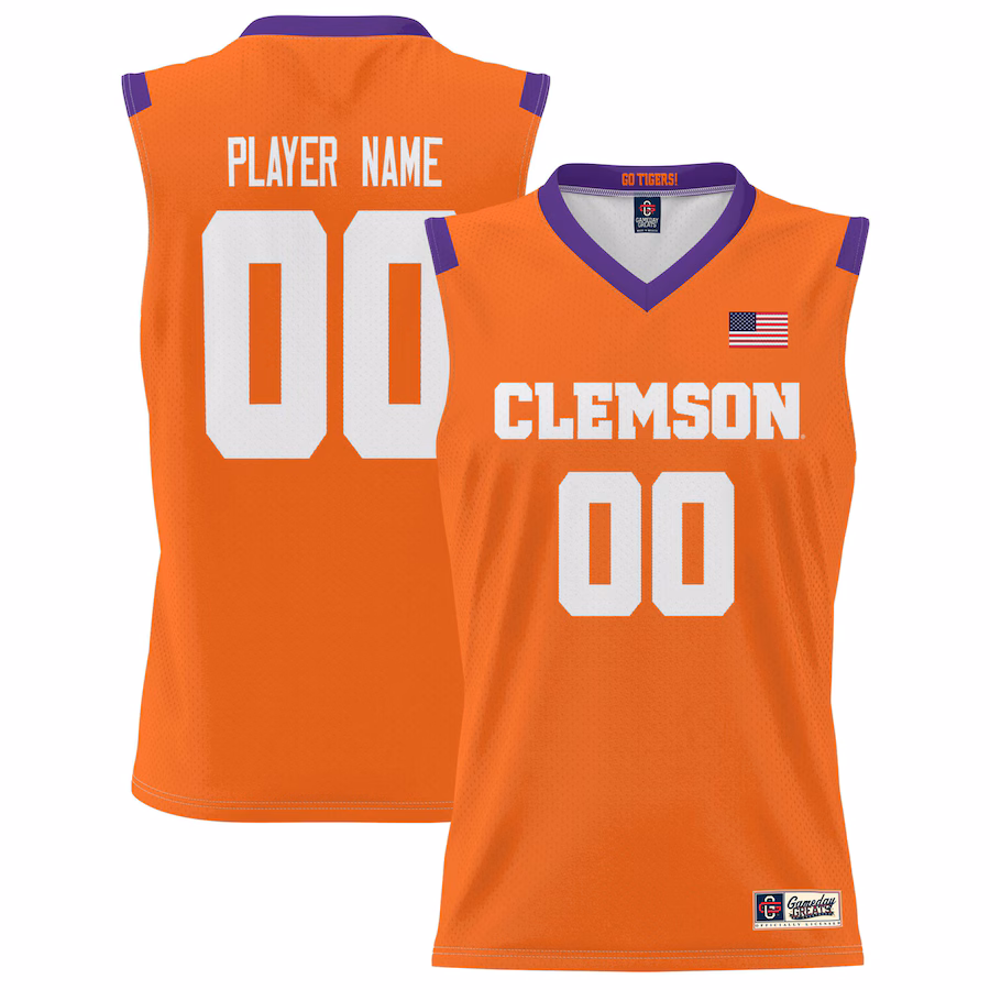 Clemson Tigers GameDay Greats NIL Pick-A-Player Lightweight Basketball Jersey - Orange - Jersey