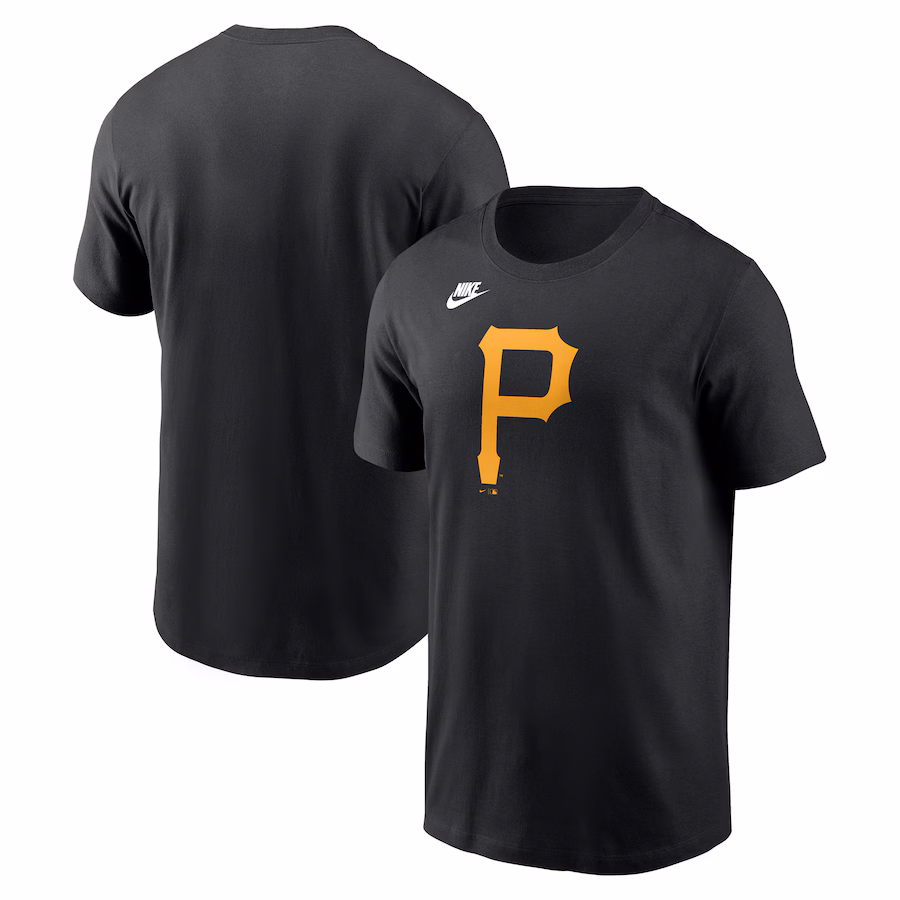 Men's Pittsburgh Pirates Nike Black Cooperstown Collection Team Logo T-Shirt - Jersey