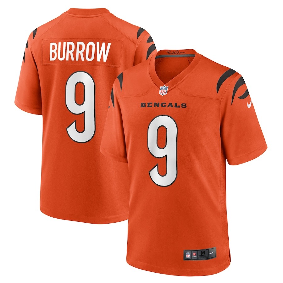 Men's Cincinnati Bengals Joe Burrow Nike Orange Game Jersey - Jersey