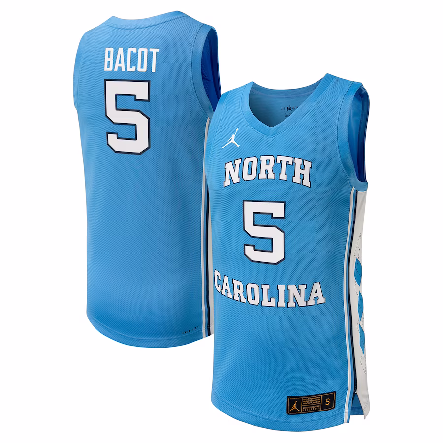 Armando Bacot North Carolina Tar Heels Jordan Brand NIL Basketball Replica Player Jersey - Carolina Blue - Jersey