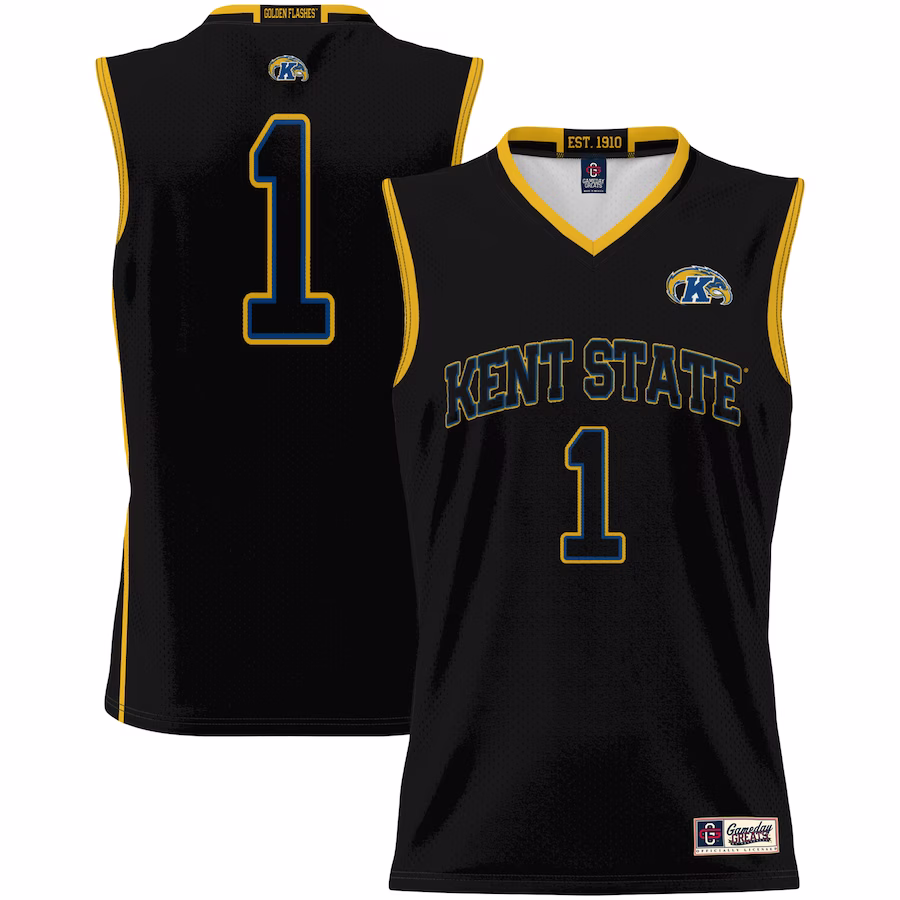 Kent State Golden Flashes GameDay Greats Unisex  #1 Basketball Jersey -  Black - Jersey