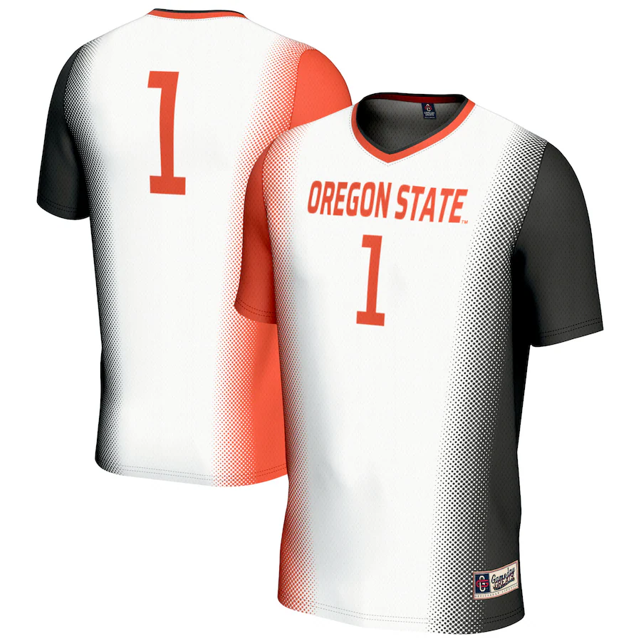 #1 Oregon State Beavers GameDay Greats Youth Women's Soccer Fashion Jersey - White - Jersey