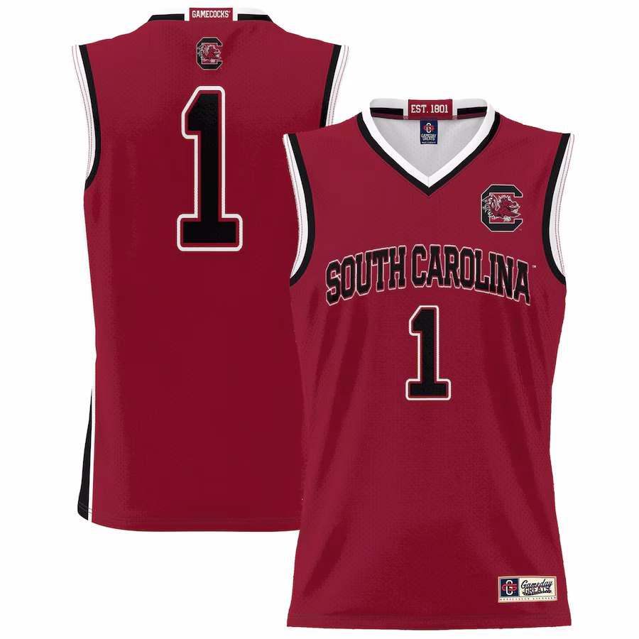 Men's GameDay Greats #1 Garnet South Carolina Gamecocks Lightweight Basketball Fashion Jersey - Jersey