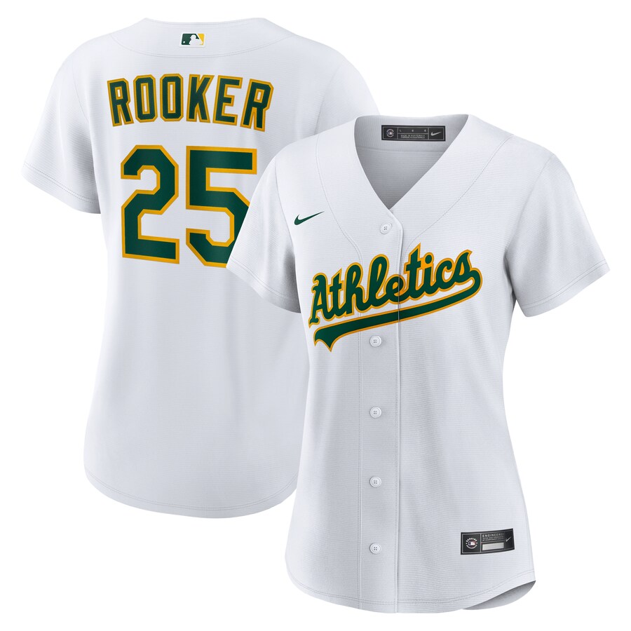 Women's Athletics Brent Rooker Nike White Home Replica Jersey - Jersey