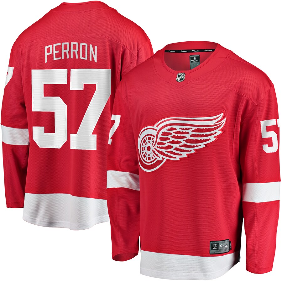 Men's Detroit Red Wings David Perron Fanatics Branded Red Home Breakaway Player Jersey - Jersey
