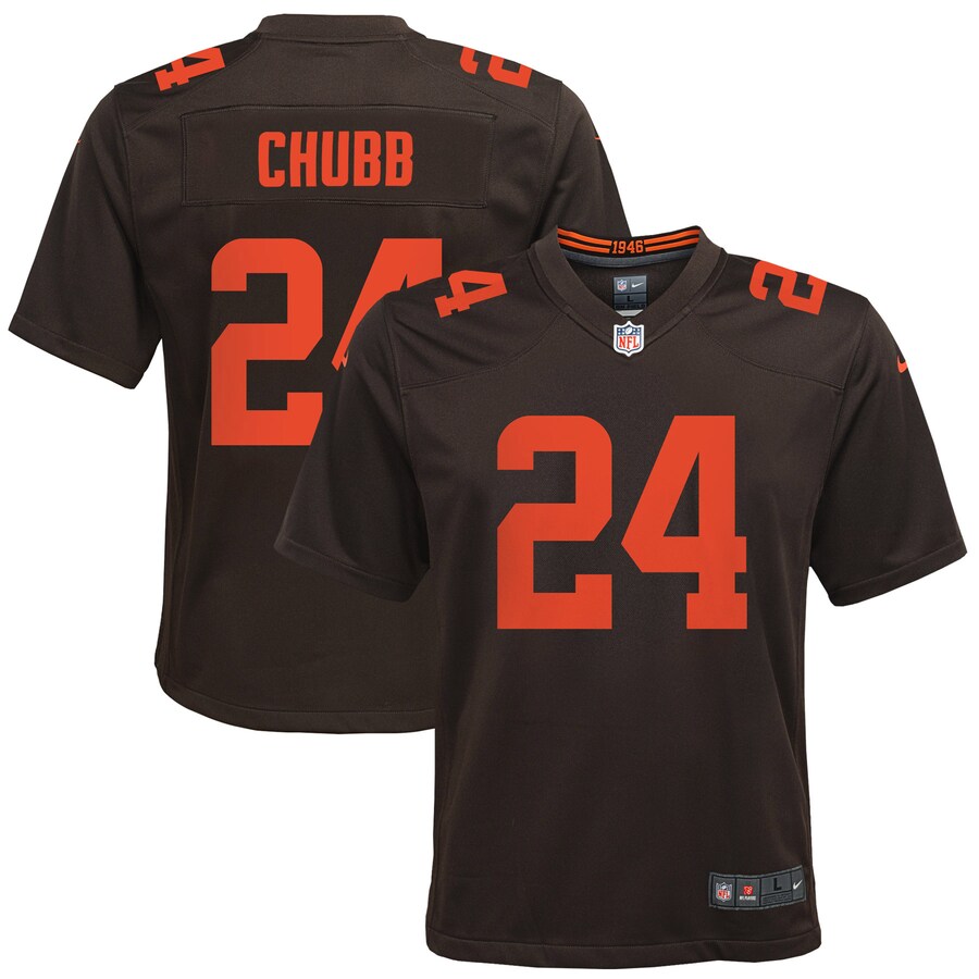 Youth Cleveland Browns Nick Chubb Nike Brown Game Jersey - Jersey