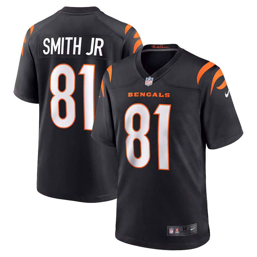 Men's Cincinnati Bengals Irv Smith Jr. Nike Black Game Jersey - Jersey