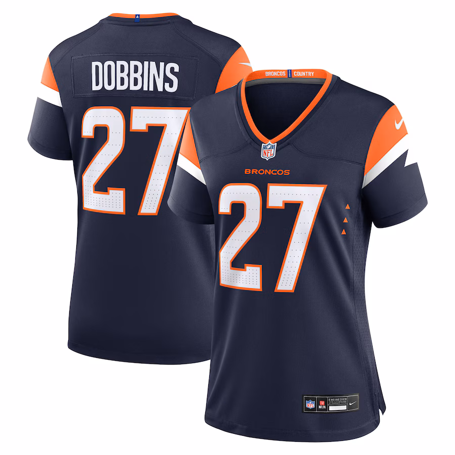 Women's Denver Broncos J.K. Dobbins Nike Navy Alternate Game Jersey - Jersey