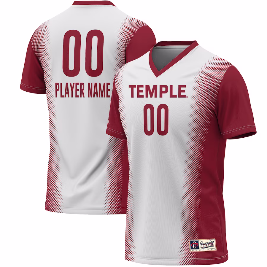 Temple Owls GameDay Greats Youth NIL Pick-A-Player Lightweight Women's Soccer Jersey - White - Jersey