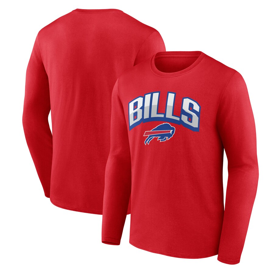 Men's Buffalo Bills  Fanatics Red Long Sleeve T-Shirt - Jersey