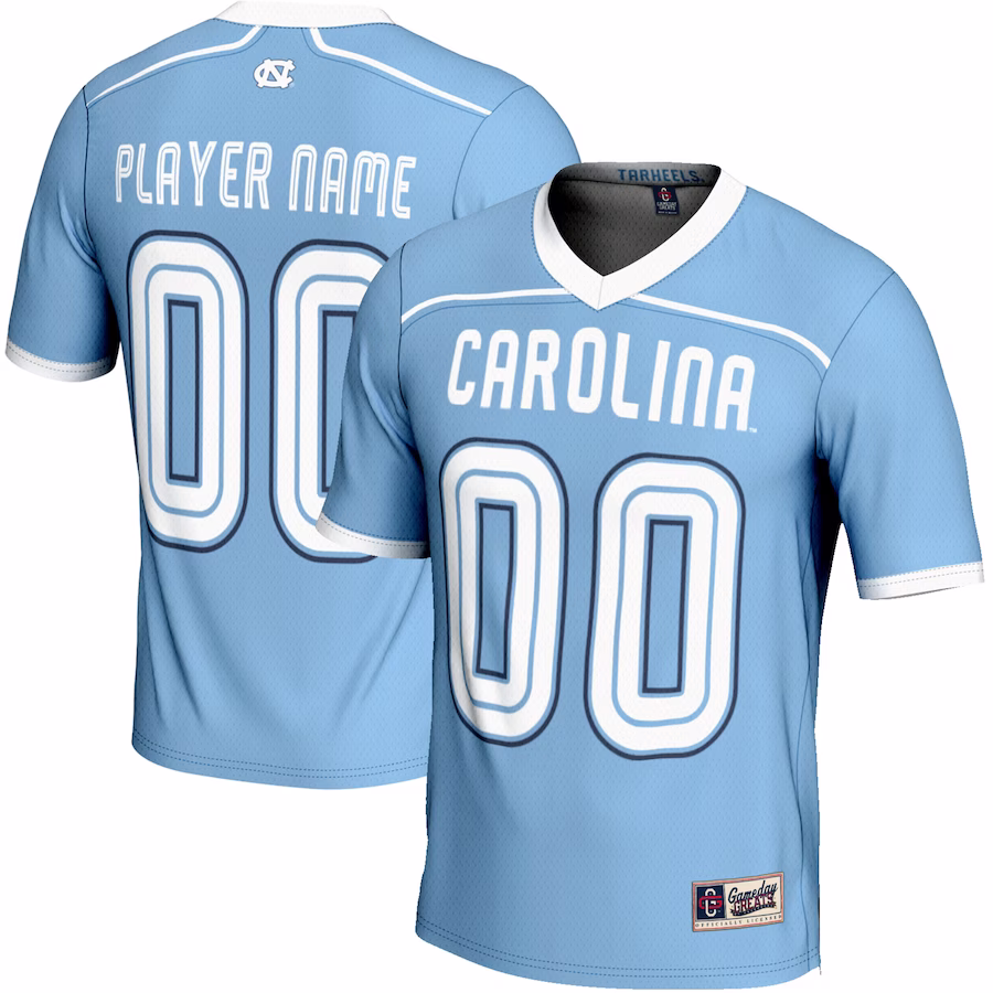 North Carolina Tar Heels GameDay Greats Youth NIL Pick-A-Player Lightweight Men's Lacrosse Jersey - Carolina Blue - Jersey