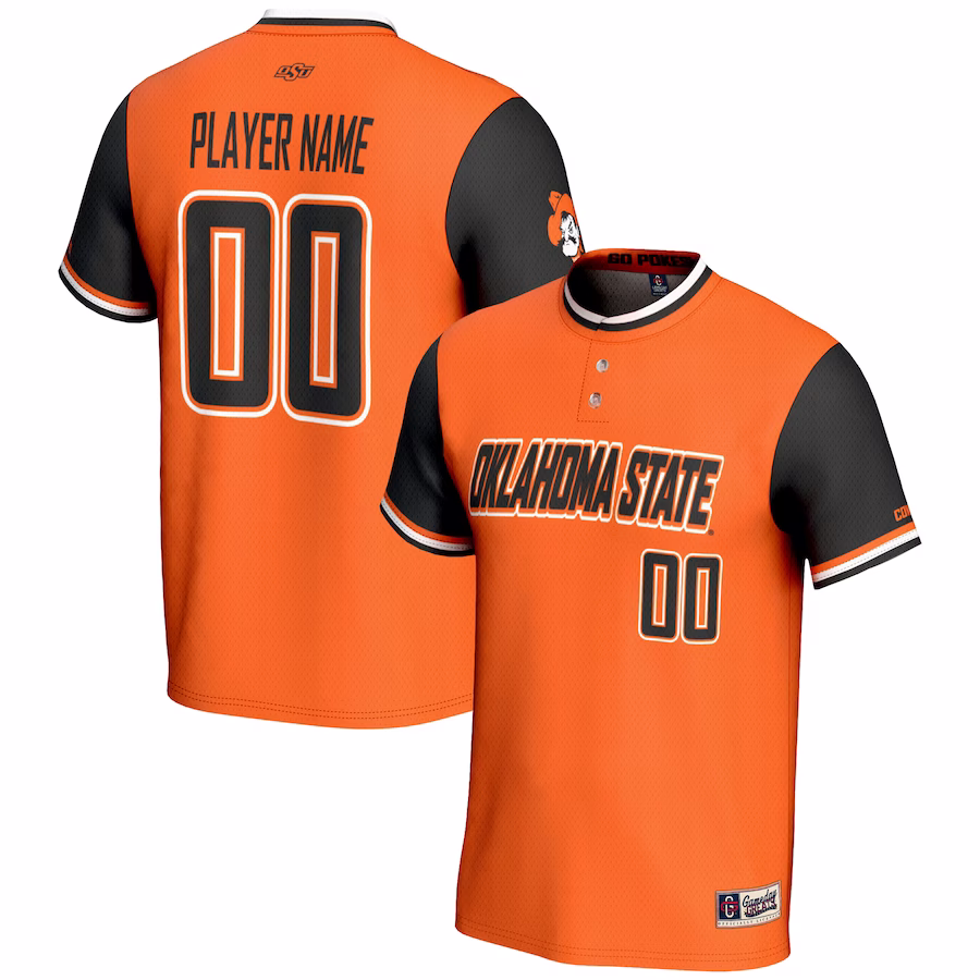 Oklahoma State Cowboys GameDay Greats Youth NIL Pick-A-Player Lightweight Softball Jersey - Orange - Jersey
