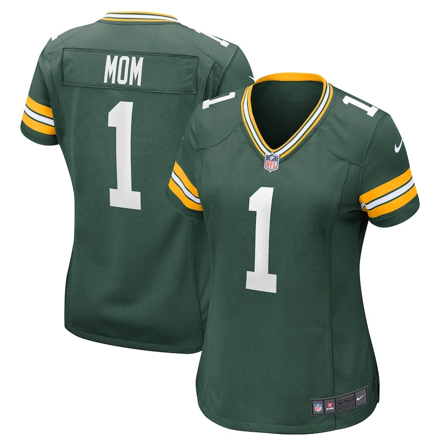 Women's Green Bay Packers Number 1 Mom Nike Green Game Jersey - Jersey