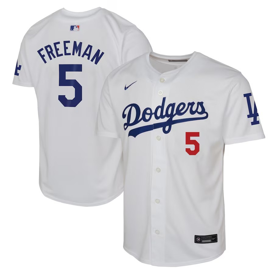 Youth Los Angeles Dodgers Freddie Freeman Nike White Home Limited Player Jersey - Jersey