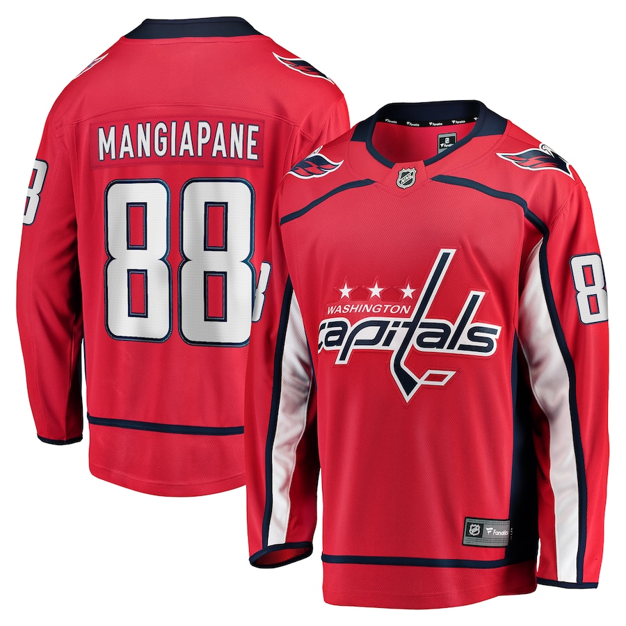 Men's Washington Capitals Andrew Mangiapane Fanatics Red Home Premier Breakaway Player Jersey - Jersey