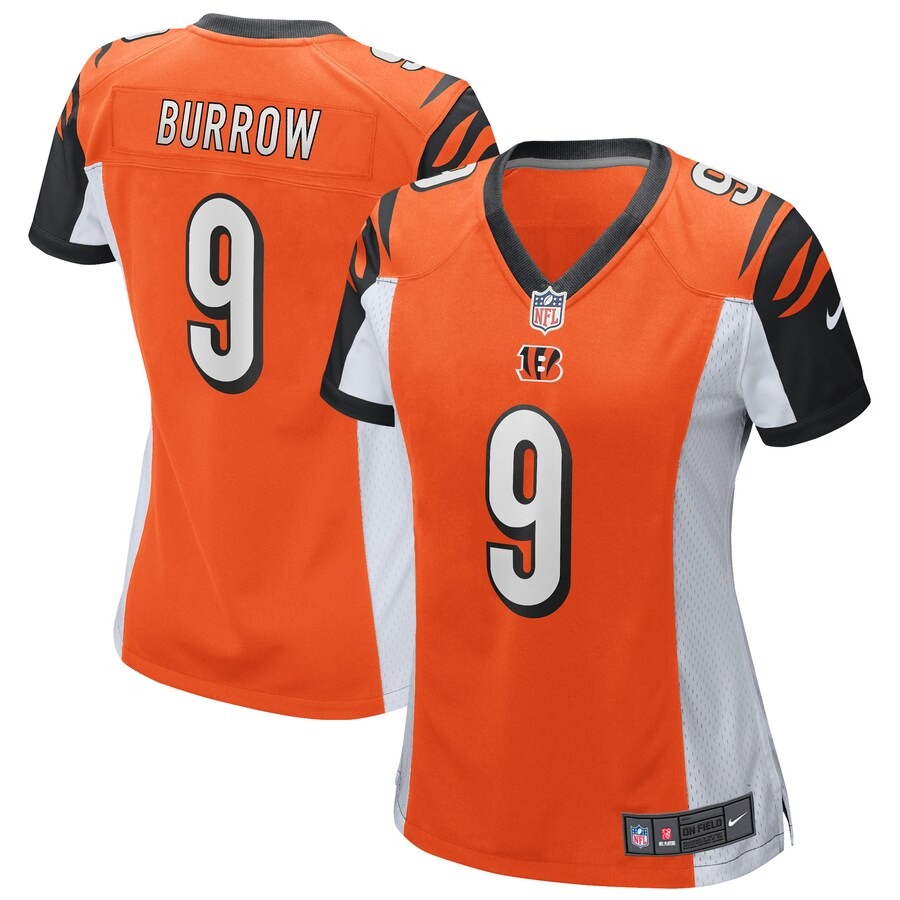 Women's Cincinnati Bengals Joe Burrow Nike Orange Alternate Player Game Jersey - Jersey