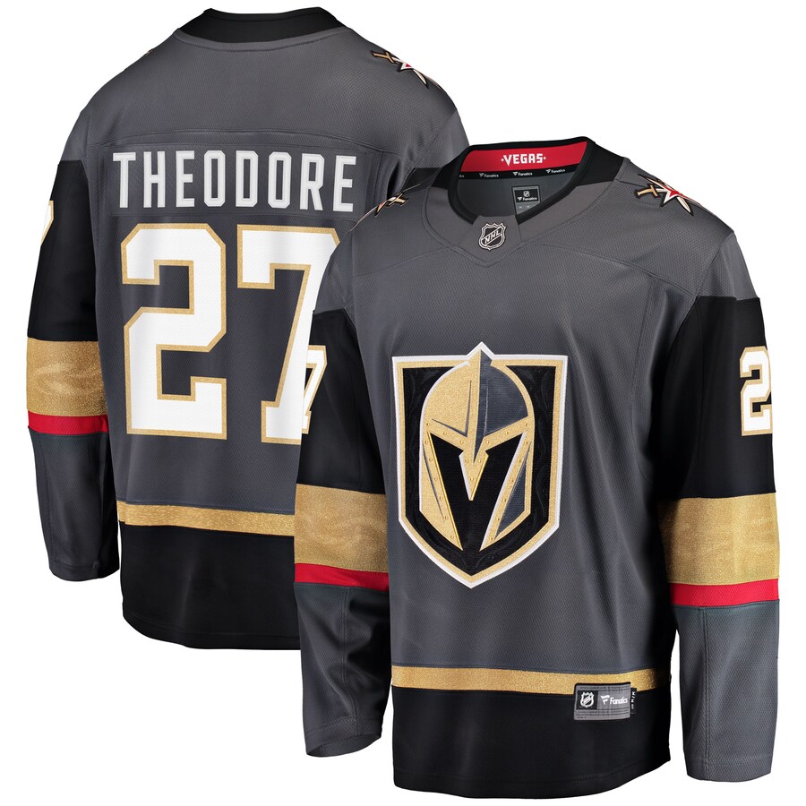 Men's Vegas Golden Knights Shea Theodore Gray Alternate Breakaway Player Jersey - Jersey