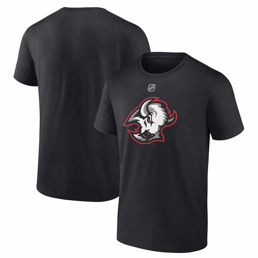 Men's Buffalo Sabres Black Alternate Logo T-Shirt - Jersey