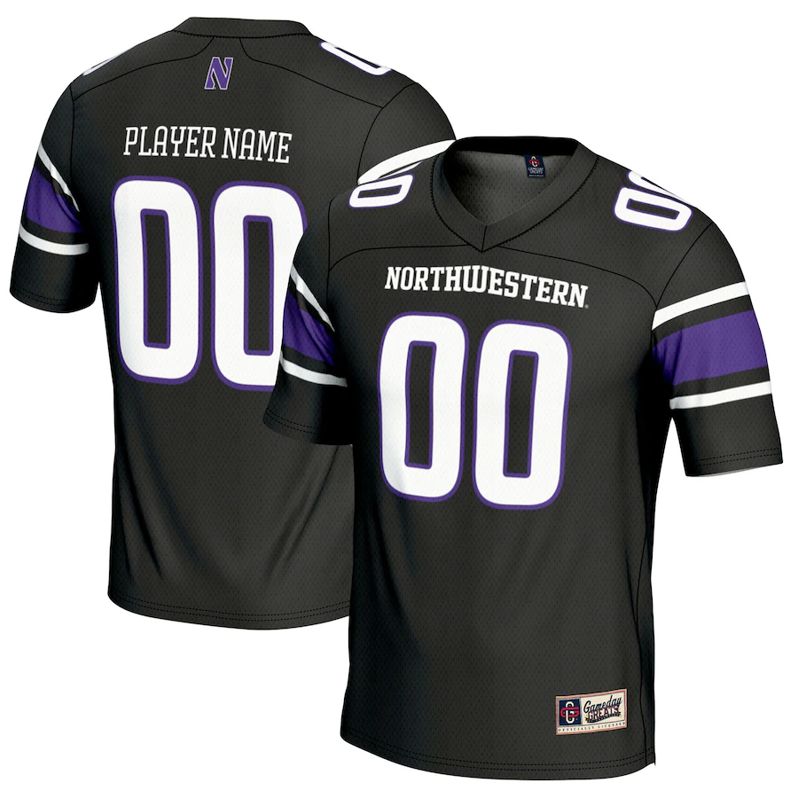 Northwestern Wildcats GameDay Greats NIL Pick-A-Player Football Jersey - Black - Jersey