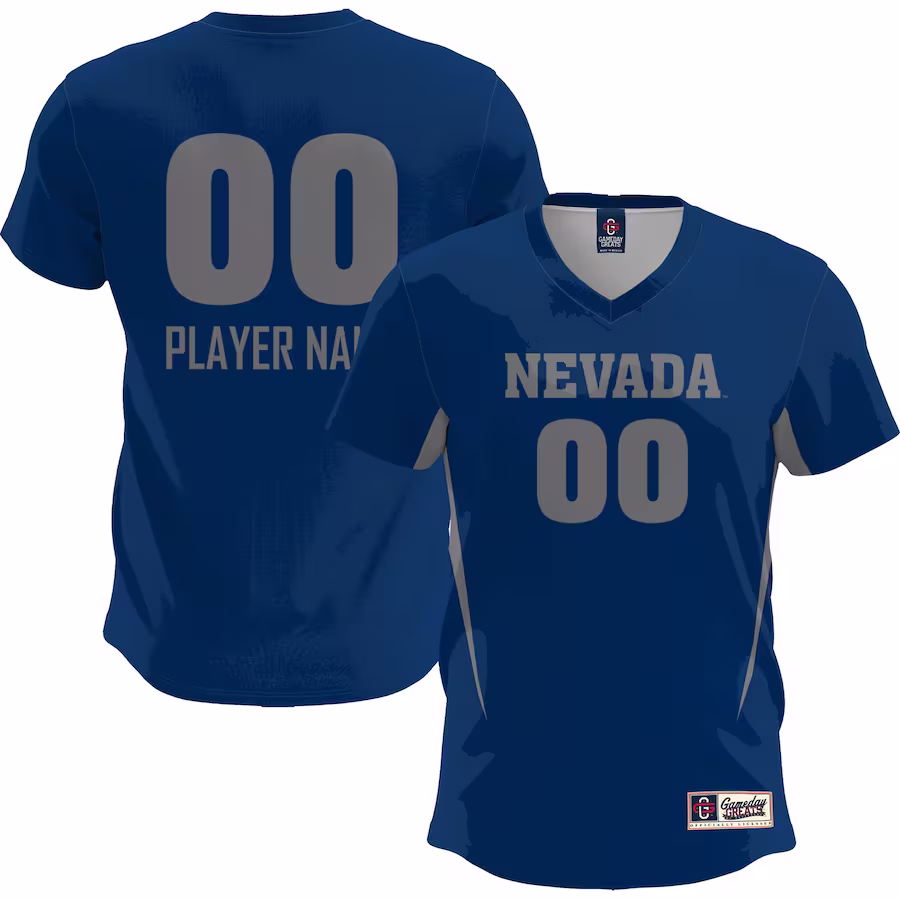 Nevada Wolf Pack GameDay Greats Youth Lightweight NIL Pick-A-Player Women's Soccer Jersey - Navy - Jersey