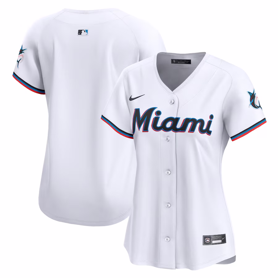 Women's Miami Marlins Nike White Home Limited Jersey - Jersey