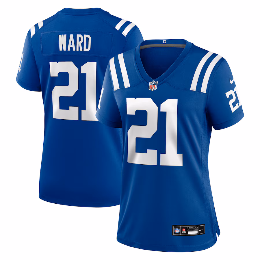 Women's Indianapolis Colts Charvarius Ward Nike Royal Team Game Jersey - Jersey
