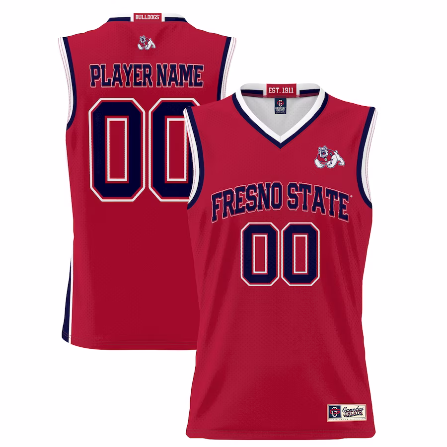 Fresno State Bulldogs GameDay Greats Youth NIL Pick-A-Player Lightweight Basketball Jersey - Red - Jersey