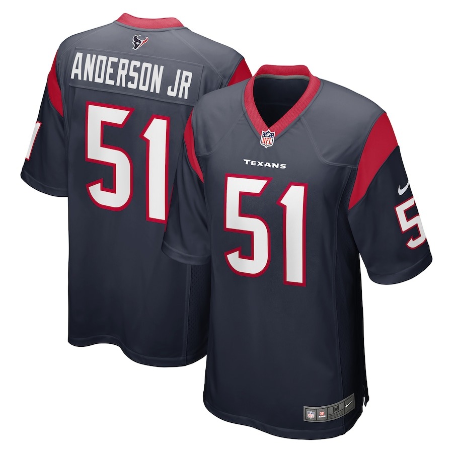 Men's Houston Texans Will Anderson Jr. Nike Navy 2023 NFL Draft First Round Pick Game Jersey - Jersey