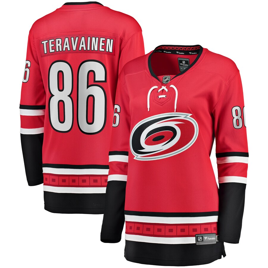 Women's Carolina Hurricanes Teuvo Teravainen Fanatics Branded Red Alternate Breakaway Player Jersey - Jersey