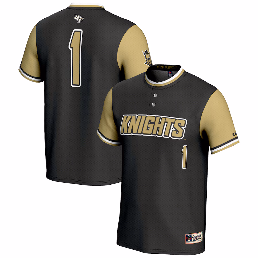 GameDay Greats #1 Black UCF Knights Lightweight Softball Jersey - Jersey