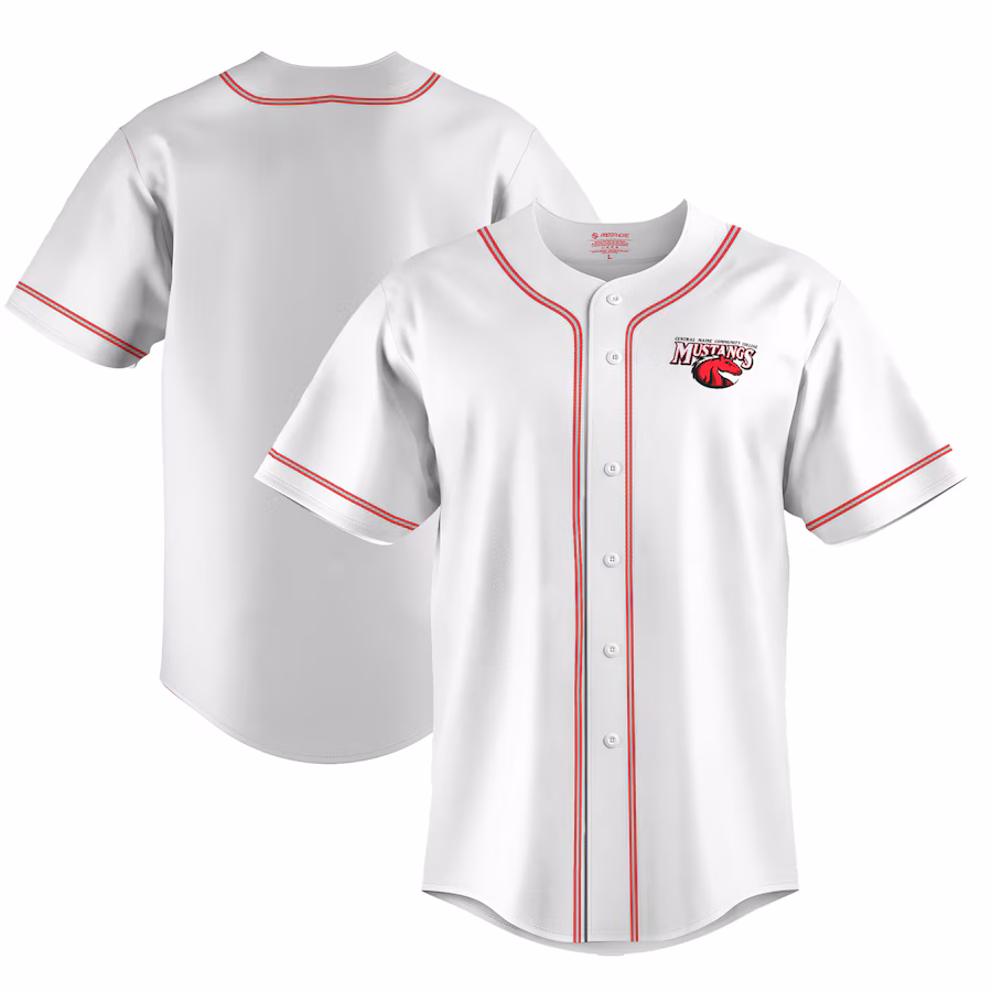 Youth ProSphere White Central Maine Community College Baseball Jersey - Jersey