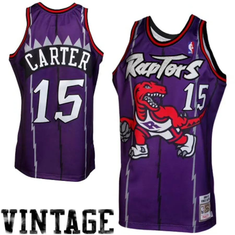 Mitchell & Ness Vince Carter Toronto Raptors 1998/99 Throwback Authentic Jersey - Purple - Jersey
