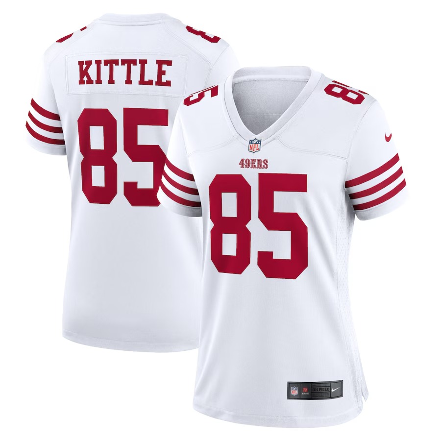 Women's San Francisco 49ers George Kittle Nike White Game Jersey - Jersey