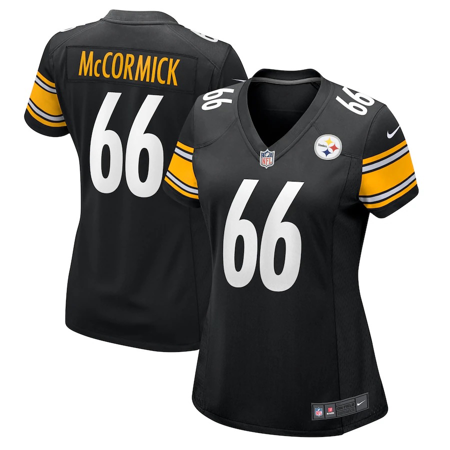 Women's Pittsburgh Steelers Mason McCormick Nike Black Game Jersey - Jersey